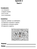 Spanish 2 Test 4 Vocabulary & Grammar 40 questions