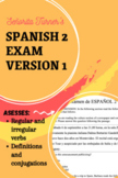 Spanish 2 Verb Exam Version 1