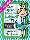 Spanish 2nd Grade Math Interactive Notebook - Second Grade