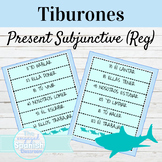 Spanish Present Subjunctive Regular Verbs Tiburones Game
