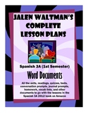 Spanish 3A 2012 Supplemental Word Documents