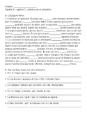 Spanish 4 Subjunctive practice sheet - noun clauses - Imag