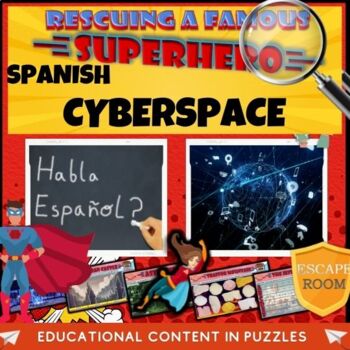 Preview of Spanish A Level - Cyberspace Escape Room