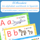 Spanish ABC Workbook (27 printable pages) {Distance Learning}