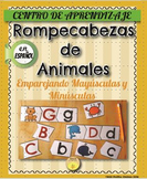 Spanish - ABC matching learning center. Centro de aprendiz