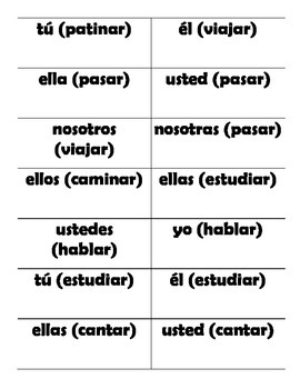 Spanish AR Verb Conjugation  Game by Spanish NOW TpT