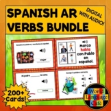 Spanish AR Verbs Boom Cards, Spanish Digital Flashcards, T