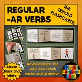 Spanish AR Verbs Interactive Notebook Trifold Flashcards