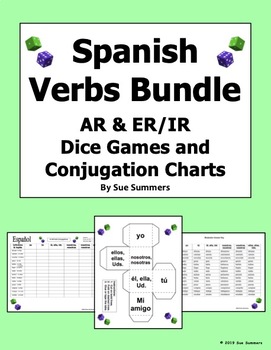 Spanish Ir Er Ar Verb Conjugation Chart