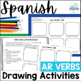 Spanish AR verbs Drawing Activity