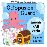 Spanish REVIEW GAMES -AR verbs present preterit imperfect 