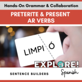 Spanish - AR verbs in Present & Preterite - EDITABLE hands