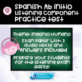 Spanish Ab Initio Practice Listening Exam 1 ☆ Audios + Ans