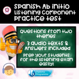 Spanish Ab Initio Practice Listening Exam 2 ☆ Audios + Ans