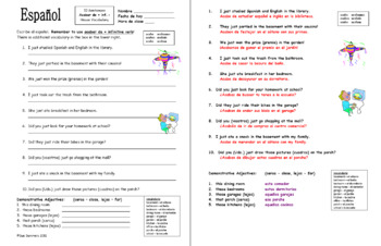 Spanish Acabar De + Infinitive Bundle of 6 Worksheets by Sue Summers