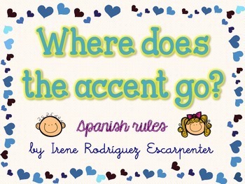Preview of Spanish Accents Rules - Reglas de Acentuación en Español