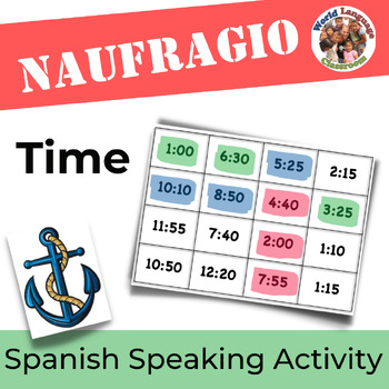 free for grade worksheets time 1 telling Tell by World (Naufragio) Activity Time to Spanish