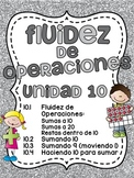 Spanish Addition Fact Fluency Math Unit (fluidez de operac