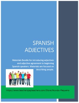 Preview of Spanish Adjective Bundle