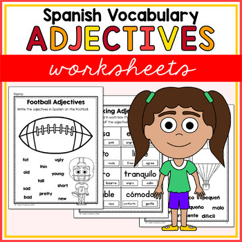 Preview of Spanish Adjective Grammar Worksheets - Los Adjetivos en Español