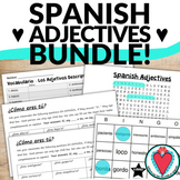 Spanish Adjectives Activities Bundle - Beginning Spanish W