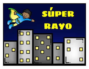 Preview of Spanish Adjectives Story - Súper Rayo