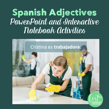 Preview of Spanish Descriptive Adjectives PowerPoint and Interactive Notebook Activities