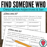 Spanish Adjectives - Spanish Speaking Activity Find Someon