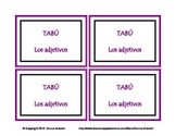 Spanish Adjectives TABU Game Cards