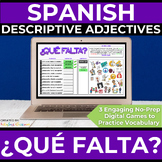 Spanish Adjectives Characteristics Vocabulary Digital Acti