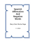 Spanish Affirmative and Negative Words  [revised]