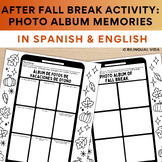Spanish After Fall Break Activity, Thanksgiving Cell Phone
