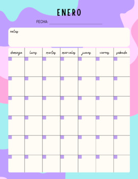 Spanish Agenda - Yearly Planner For Spanish Learners 