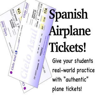 Preview of Spanish Airplane Tickets!