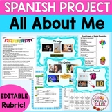 Spanish All About Me Project | Spanish Todo Sobre Mí | Spa