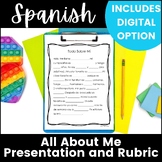 Spanish All About Me Presentation or Writing (Google Slide