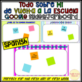 Spanish All About Me Todo Sobre Mi Jamboard™ Google Slides