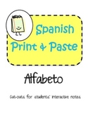 Spanish Interactive Notebook Alphabet Alfabeto