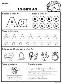 Preview of Spanish Alphabet  Alliteration  - Actividades  Con El Alfabeto  y Aliteración