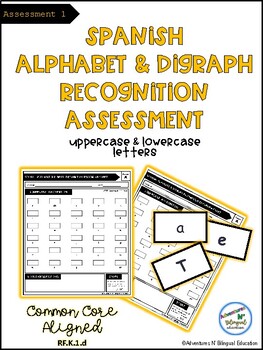 Spanish Alphabet Assessment: Letters & Digraphs | TPT