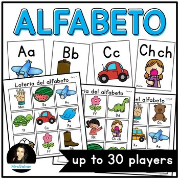 Preview of Spanish Alphabet Bingo Game Bingo del alfabeto en Espanol