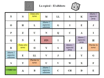 Spanish 1 Para Empezar Alphabet Brillo Game