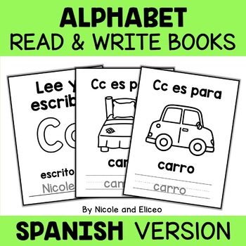 Preview of Spanish Alphabet Books