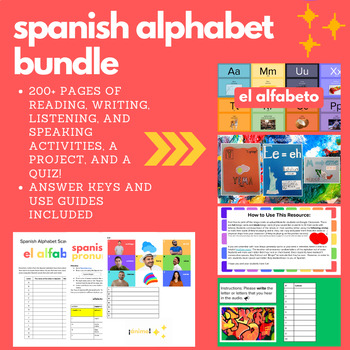 Preview of Spanish Alphabet Bundle (Spanish 1)