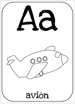 Preview of Spanish Alphabet Cards
