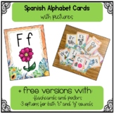 Spanish Alphabet Cards - WITH PICTURES
