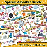 Spanish Alphabet Clip art Bundle