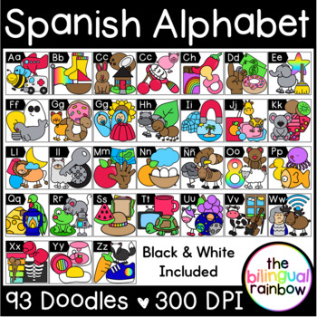 Preview of Spanish Alphabet Clipart - Mini Bundle