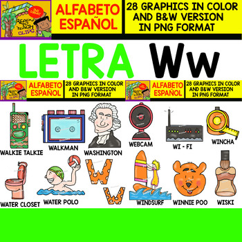 Spanish Words Clipart