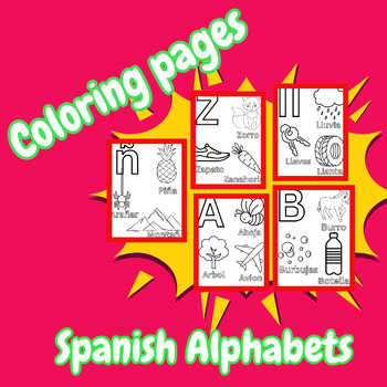 Preview of Spanish Alphabet Coloring Pages